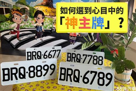 車牌號碼數字